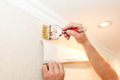 Pose de papier peint à Sandarville — revêtements muraux et toiles de verre